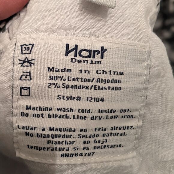 NWT Hart denim with fun black print sz 31 - Picture 7 of 10